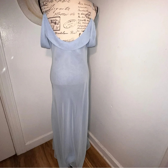 Blushe Impressions, 14 sleeveless, spaghetti string 3 layer chiffon flowing maxi - Picture 5 of 11